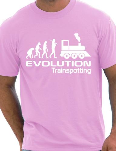 Evolution Of Trainspotting Trains T-Shirt