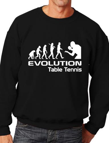 Evolution Of Table Tennis Funny Adult Sweatshirt