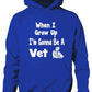 When I Grow Up Be Vet Hoodie Girls Boys Kids