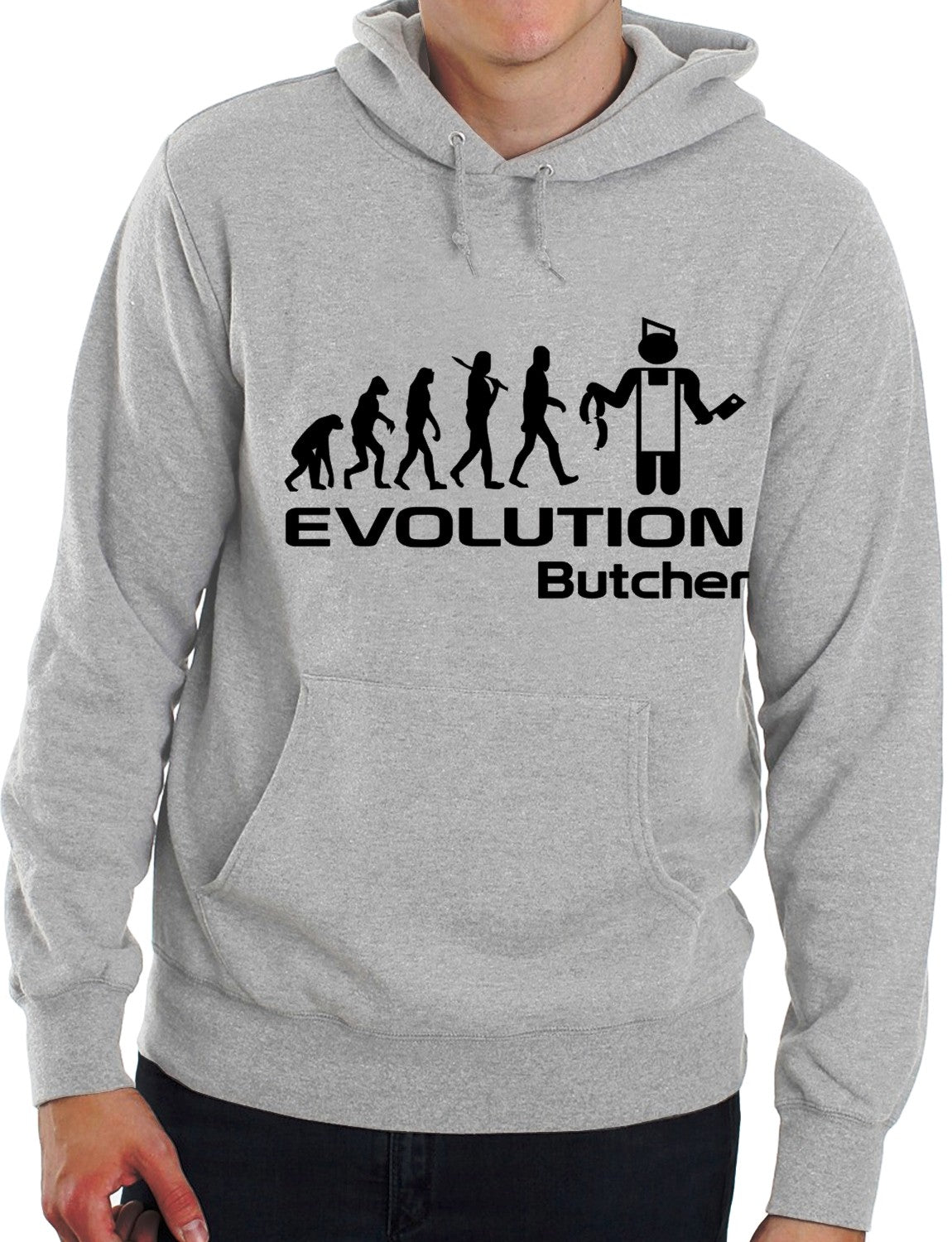 Evolution Of A Butcher Job Work Unisex Hoody