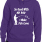 So Good With My Rod Fishing Angling Funny Unisex Hoodie