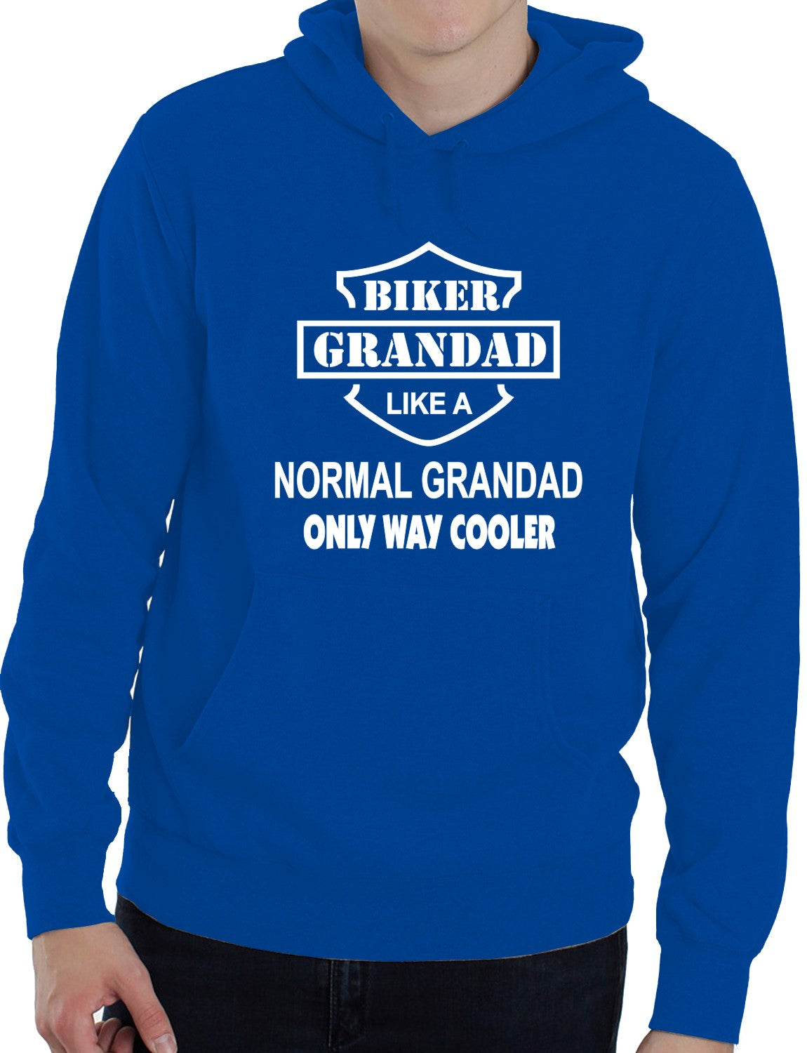 Biker Grandad Motorbike Funny Unisex Hoodie