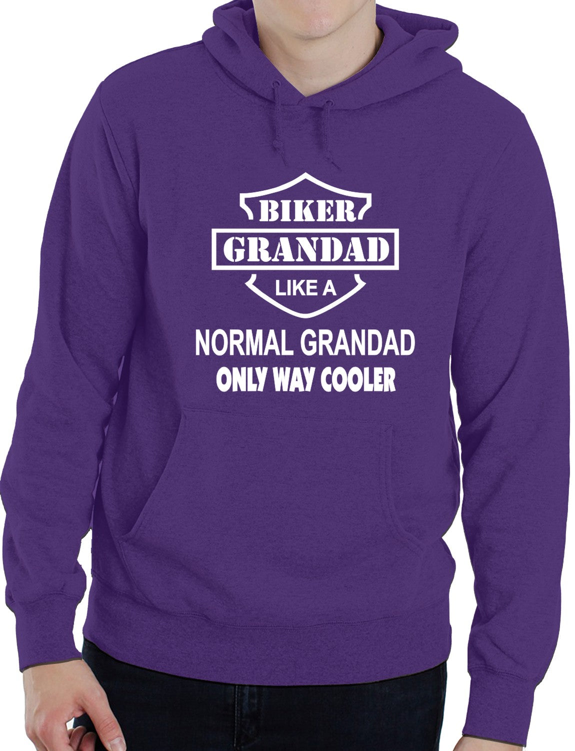 Biker Grandad Motorbike Funny Unisex Hoodie