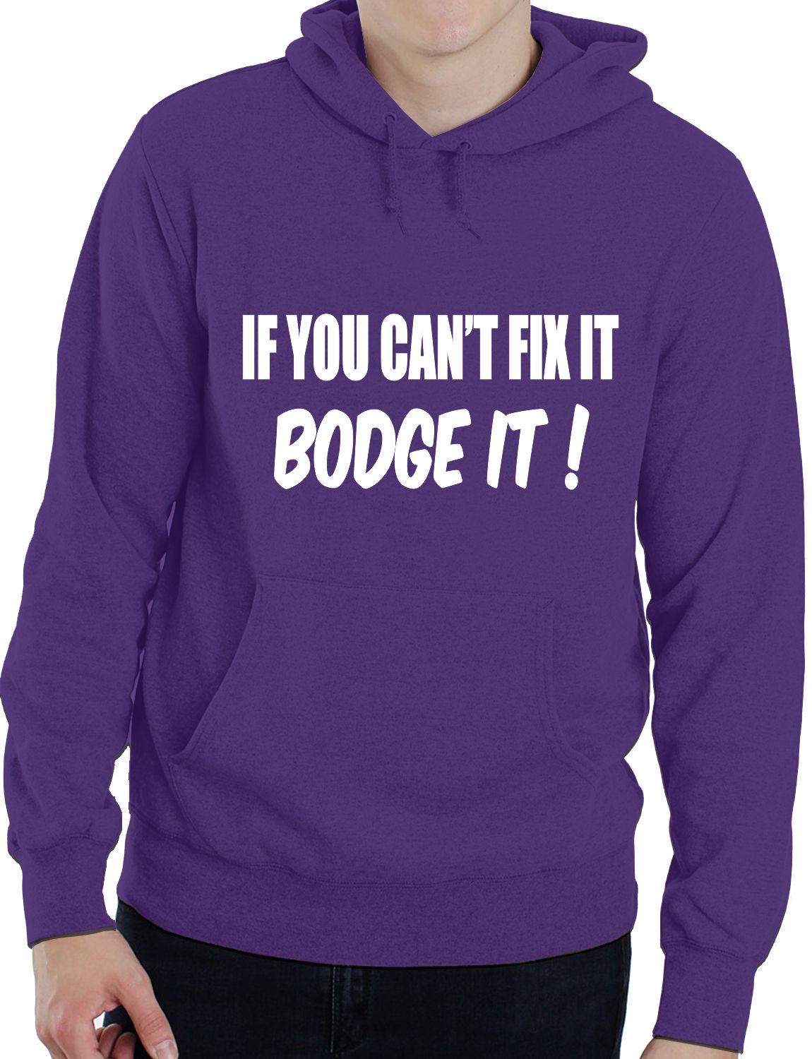 If You Can't Fix it Bodge It Builder DIY Mechanic Unisex Hoodie Size