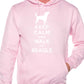 Keep Calm Walk The Beagle Dog Lovers Hoodie Size