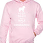 Keep Calm Walk The Cockapoo Dog Lovers Hoodie Size