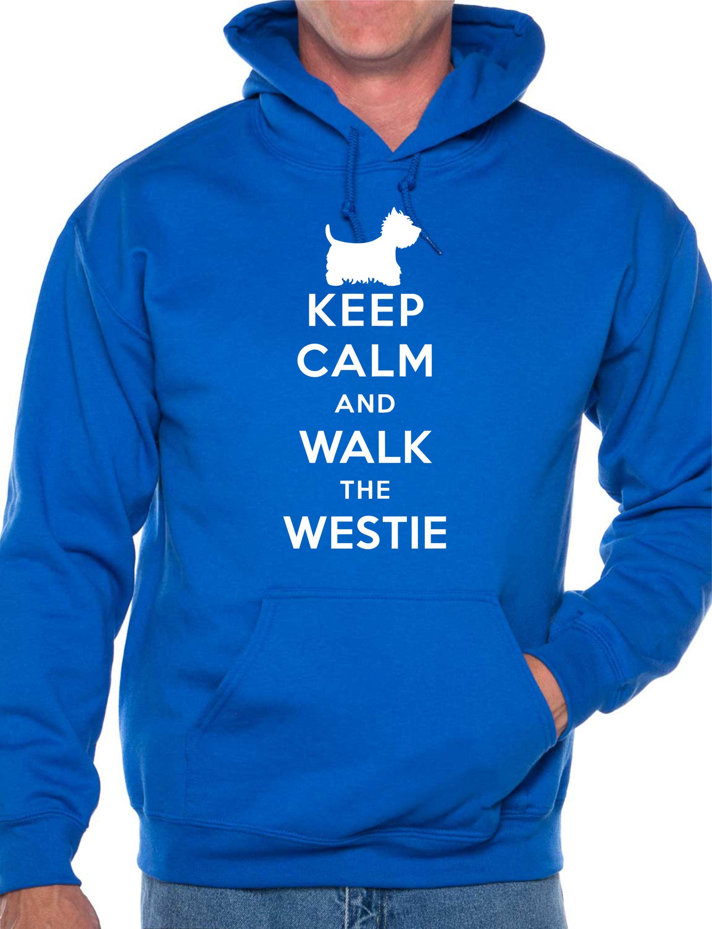 Keep Calm Walk The Westie Dog Lovers Hoodie Size