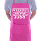 Warning May Talk About Judo Funny BBQ Apron