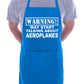 Warning May Talk About Aeroplanes Funny BBQ Novelty Cooking Apron