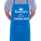 Born In February Birthday Funny Joke BBQ Novelty Cooking Apron