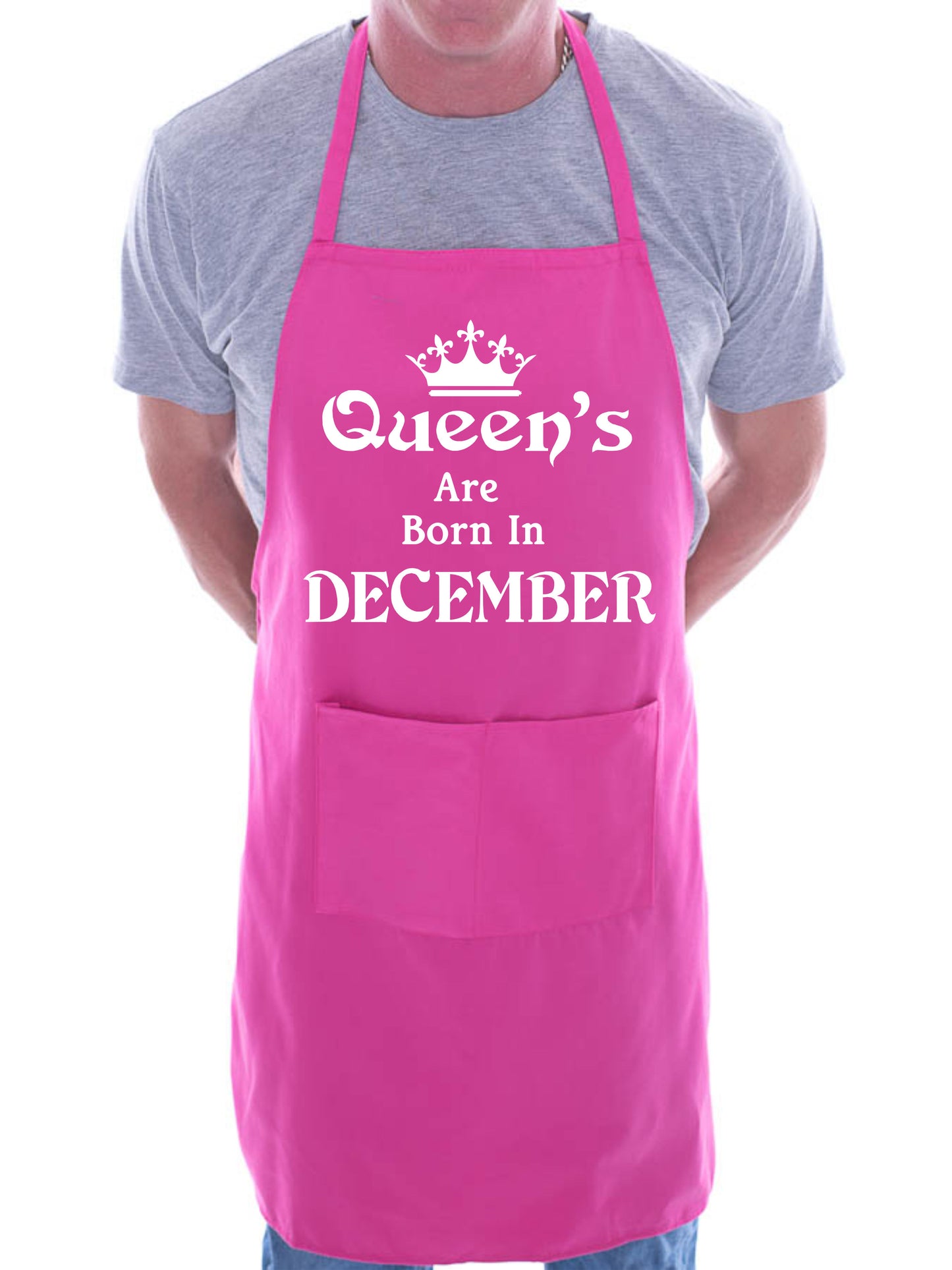 Born In December Birthday Funny Joke BBQ Novelty Cooking Apron