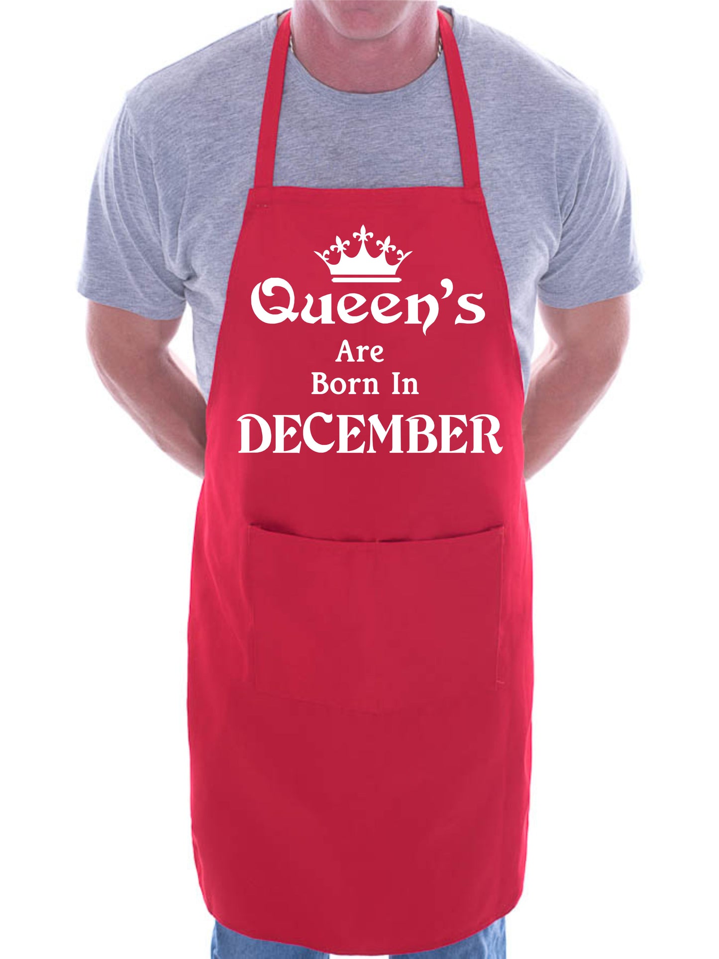 Born In December Birthday Funny Joke BBQ Novelty Cooking Apron