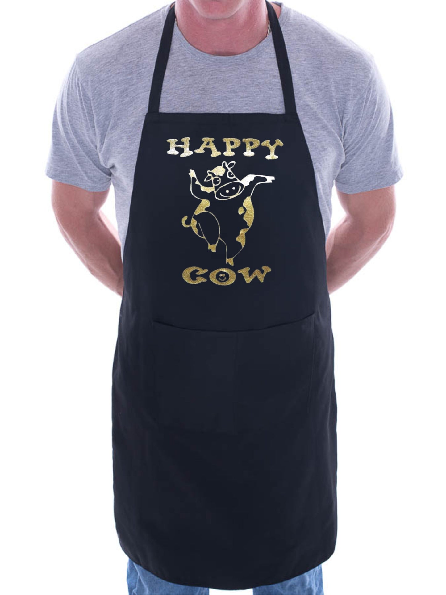 Happy Cow BBQ Funny Apron