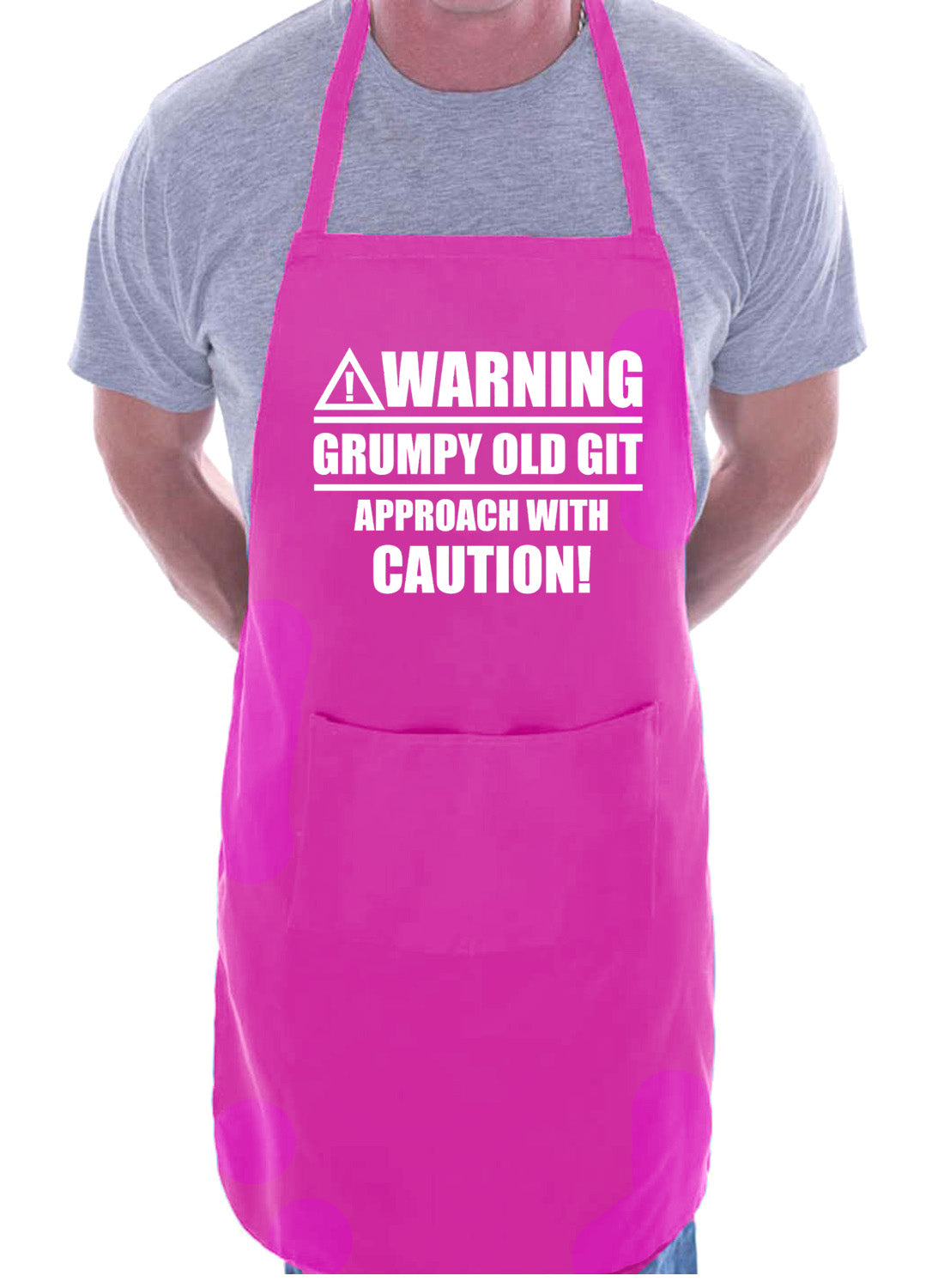 Warning Grumpy Git Birthday Funny BBQ Apron