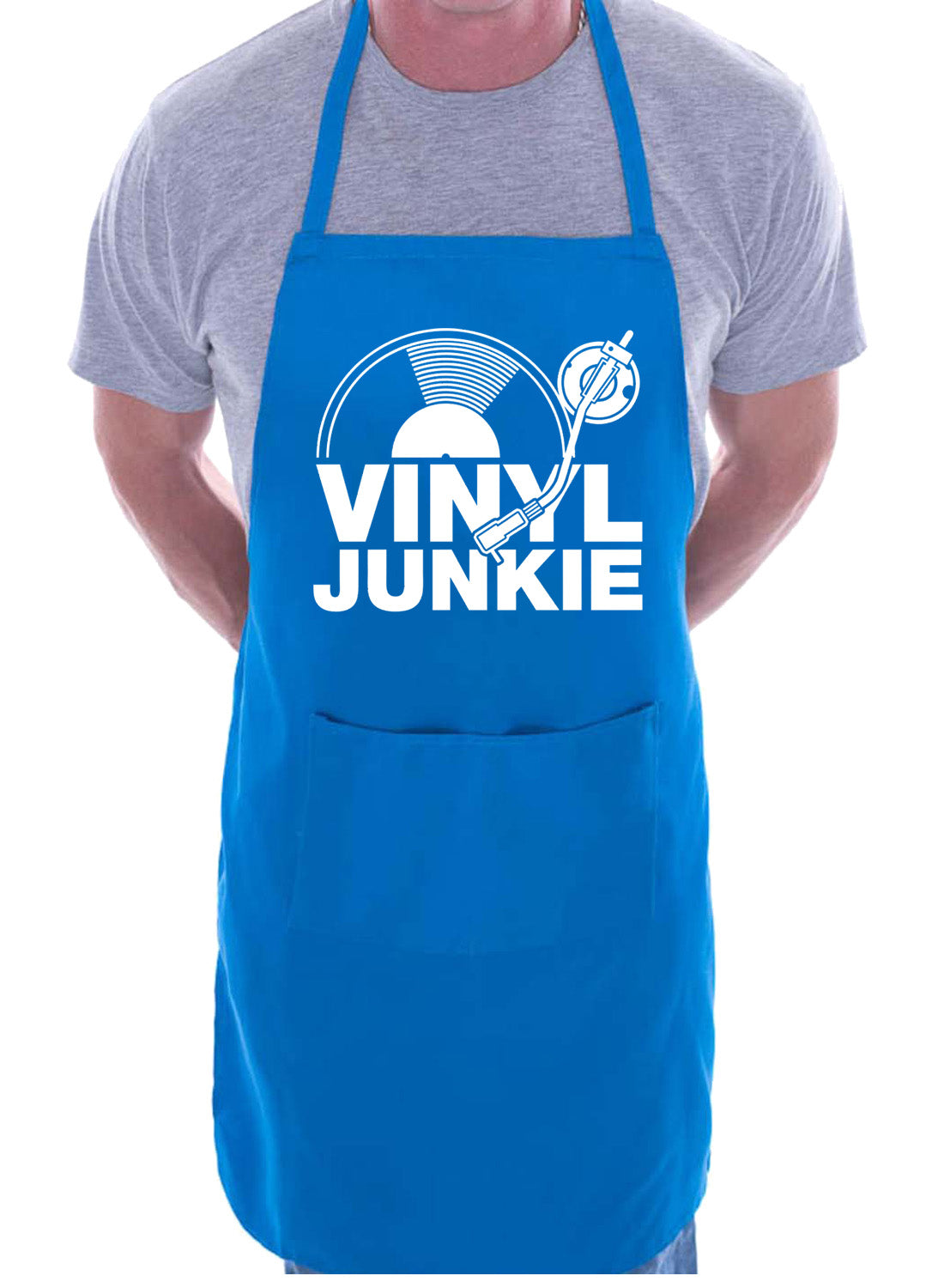 Vinyl Junkie Music Lover Gift DJ Records Funny Novelty BBQ Cooking Apron