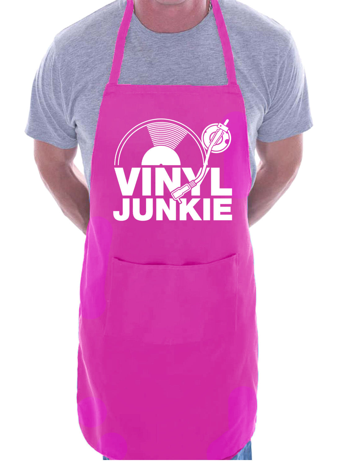 Vinyl Junkie Music Lover Gift DJ Records Funny Novelty BBQ Cooking Apron