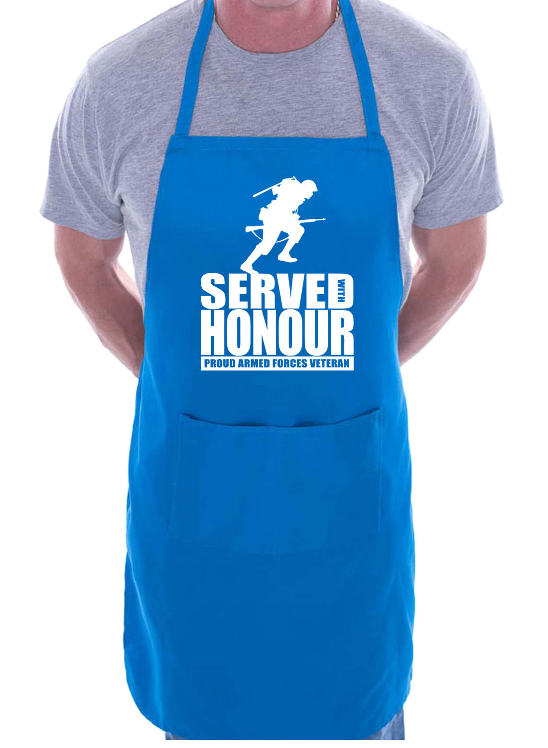 Veteran Served With Honour Army Navy RAF Novelty BBQ Cooking Apron