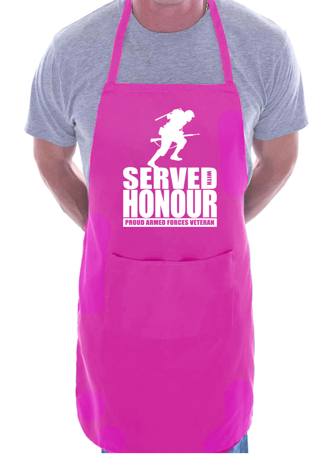 Veteran Served With Honour Army Navy RAF Novelty BBQ Cooking Apron