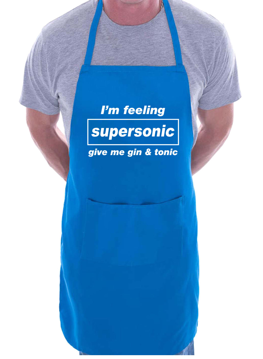 Supersonic Gin & Tonic Birthday Gift Funny Present BBQ Apron