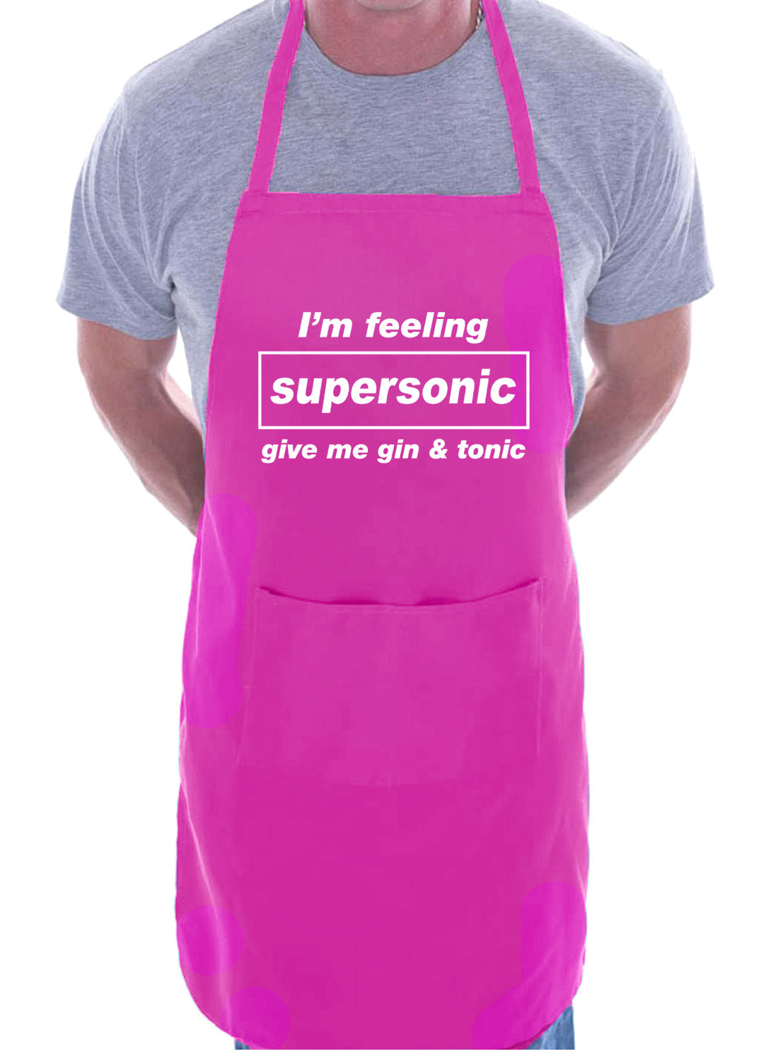 Supersonic Gin & Tonic Birthday Gift Funny Present BBQ Apron