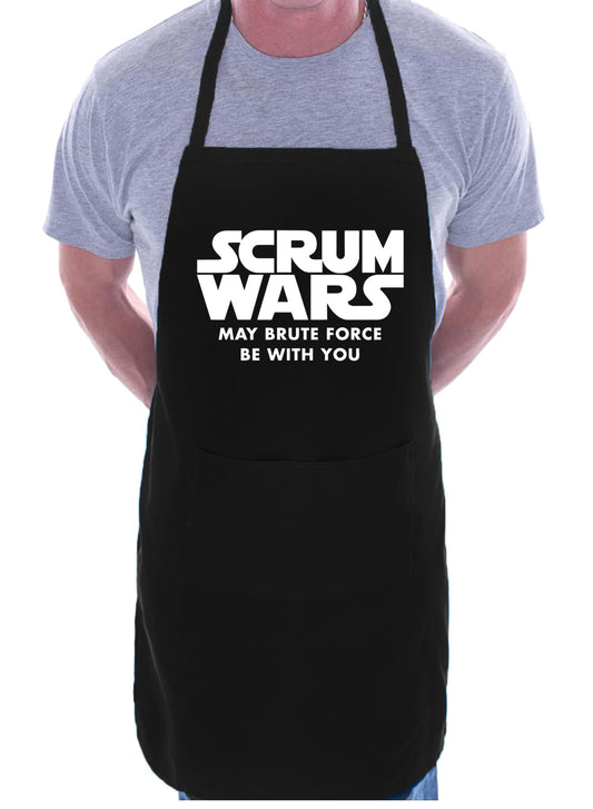 Scrum Wars Rugby Union League Funny Birthday Gift Novelty Cooking Apron