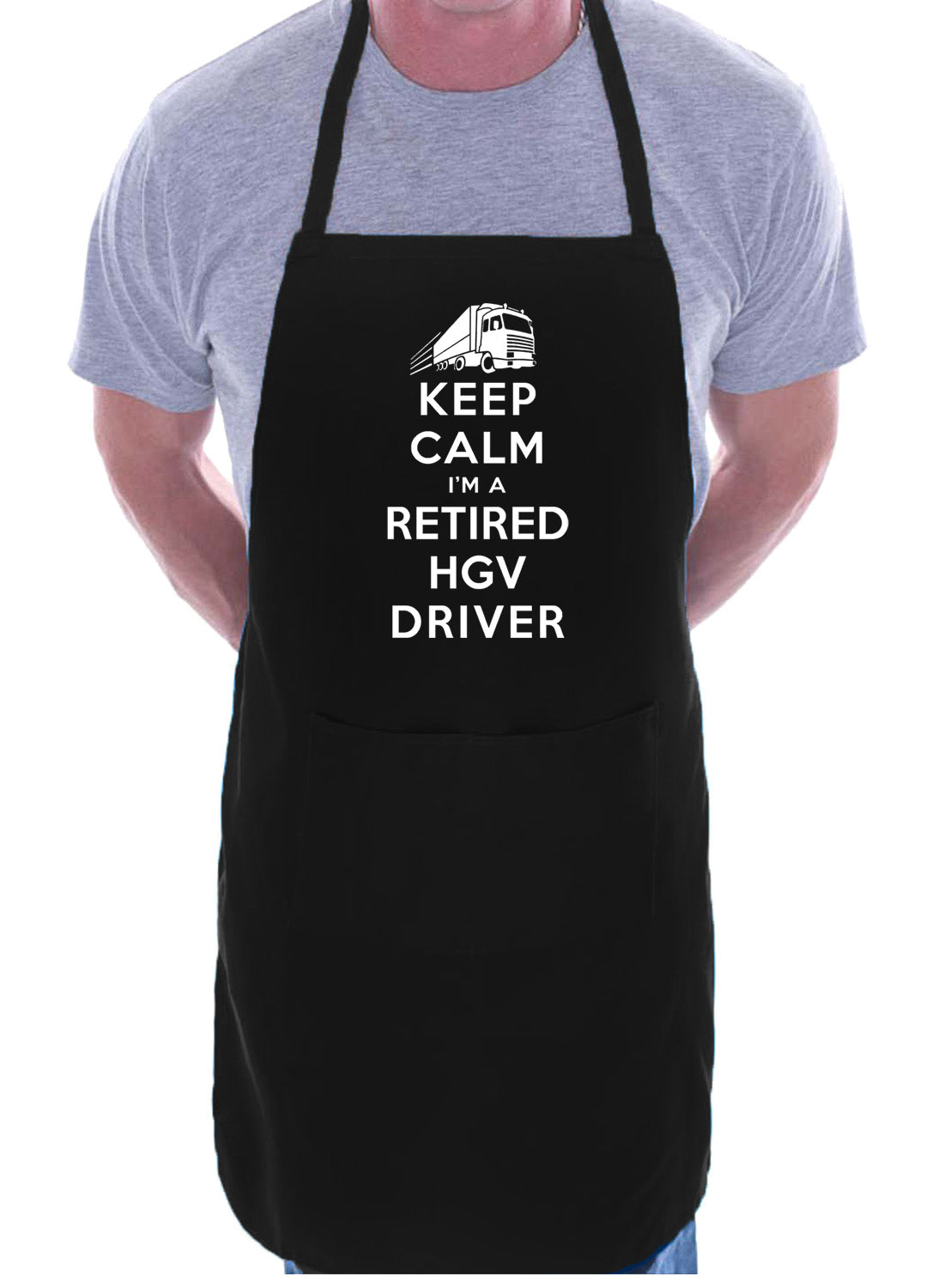 Retired HGV Driver Truck Lorry Retirement Gift Novelty Cooking BBQ Apron