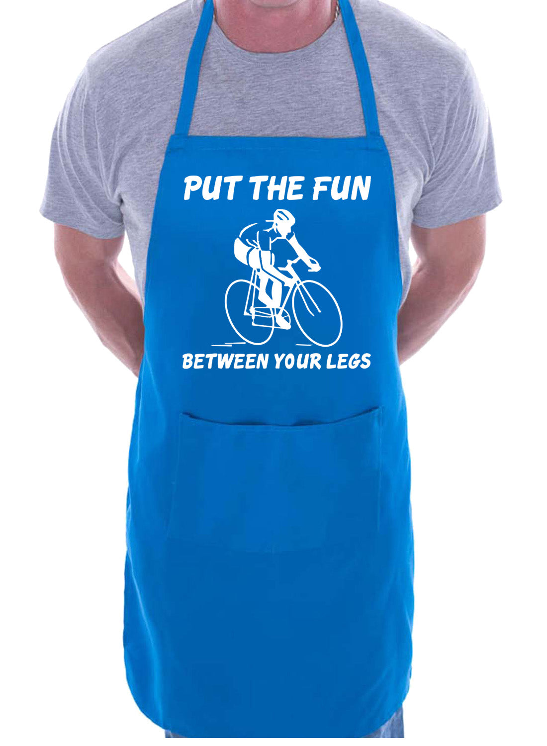 Fun Between Legs Cycling Biking Racing Funny BBQ Apron