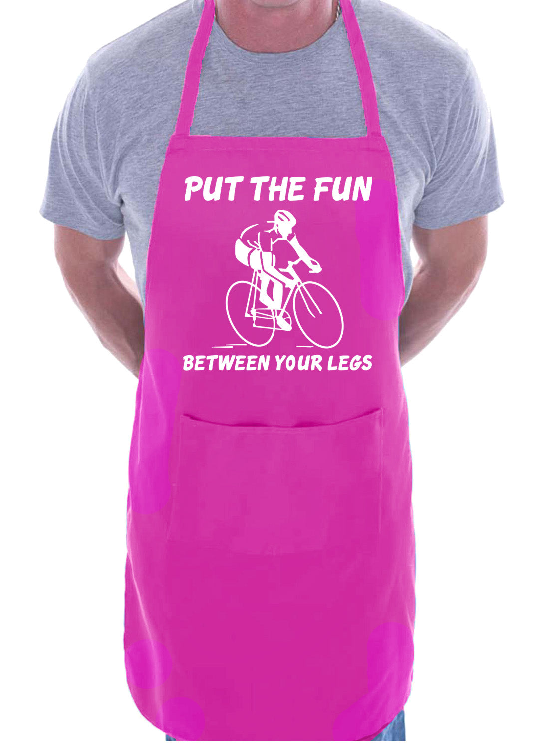 Fun Between Legs Cycling Biking Racing Funny BBQ Apron