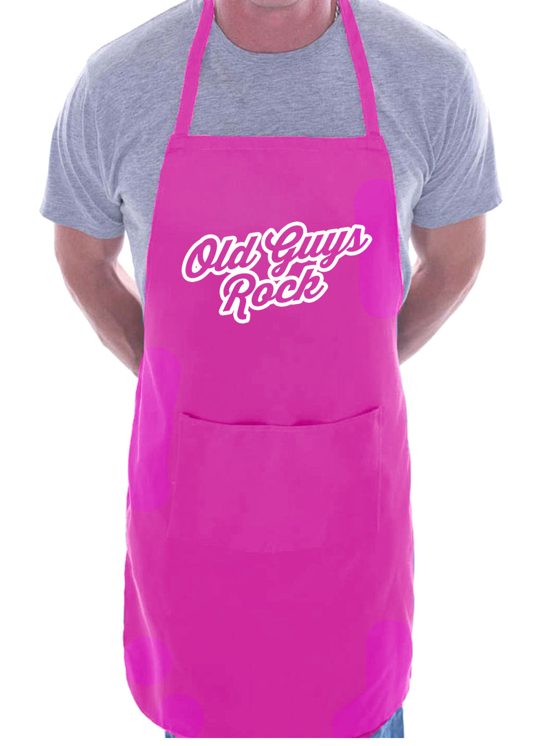 Old Guys Rock Music Lover Funny Birthday Gift BBQ Apron