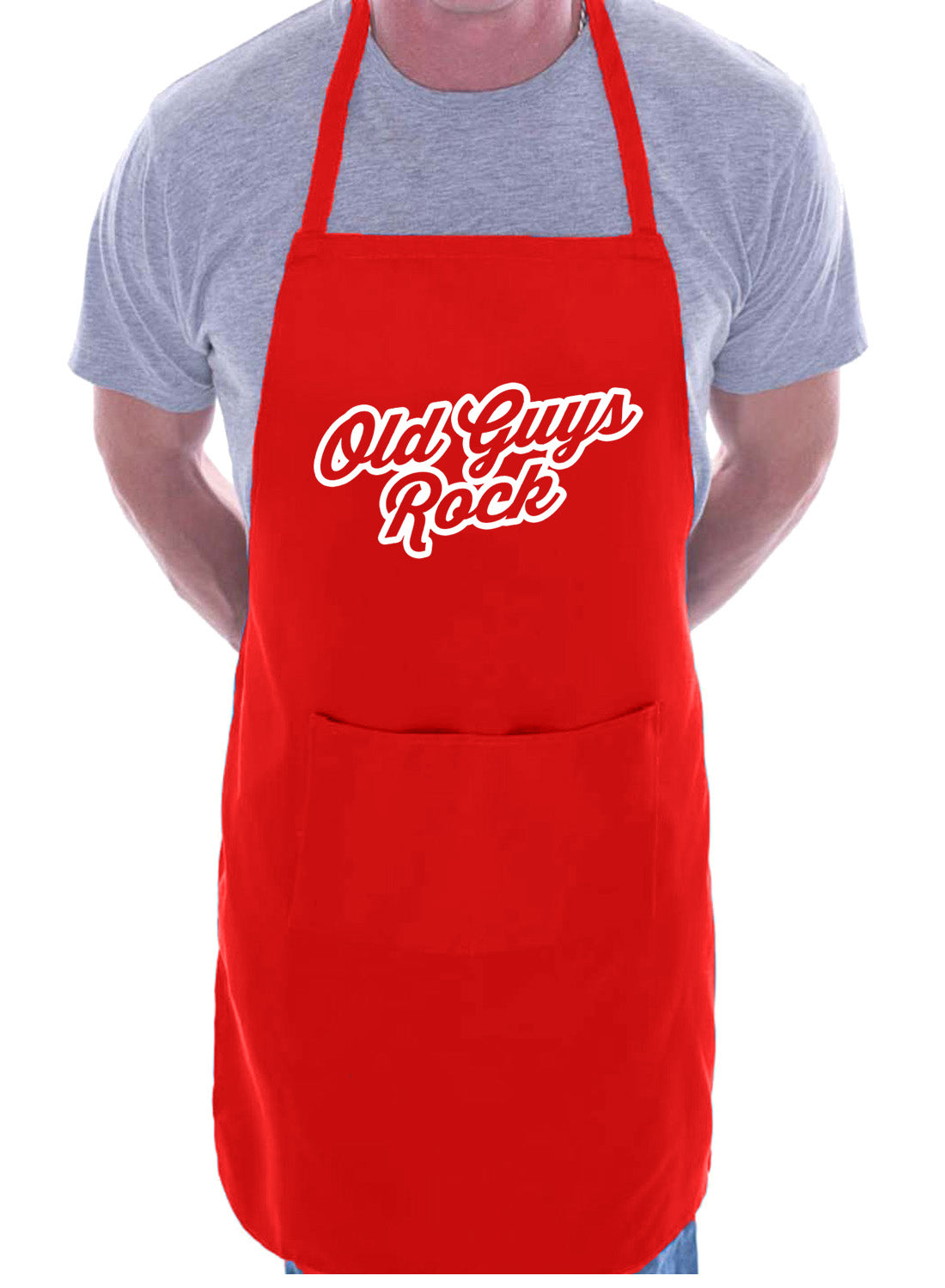 Old Guys Rock Music Lover Funny Birthday Gift BBQ Apron