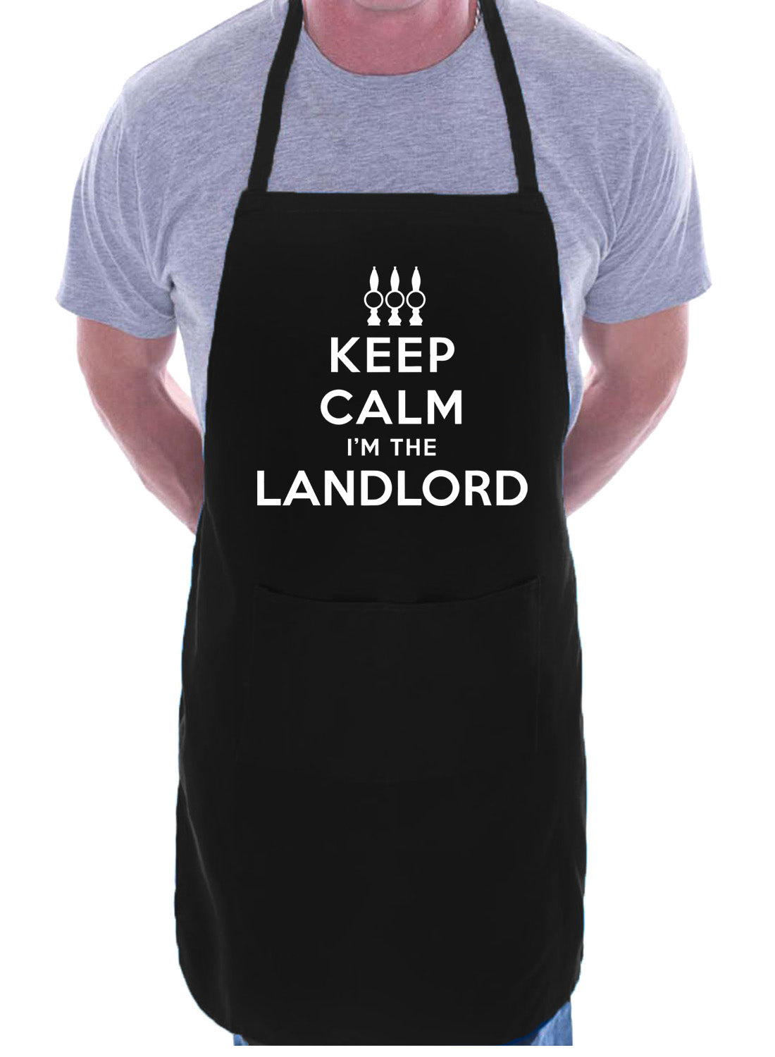 Keep Calm I'm A Landlord Funny Gift BBQ Apron