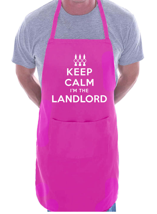 Keep Calm I'm A Landlord Funny Gift BBQ Apron