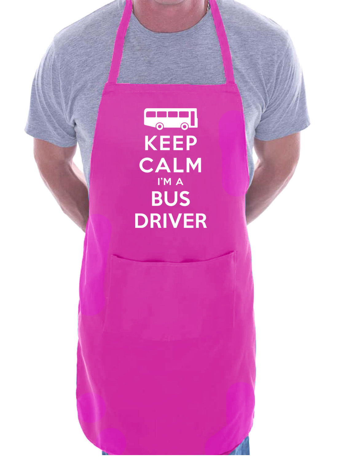 Keep Calm I'm A Bus Driver Funny Gift BBQ Apron