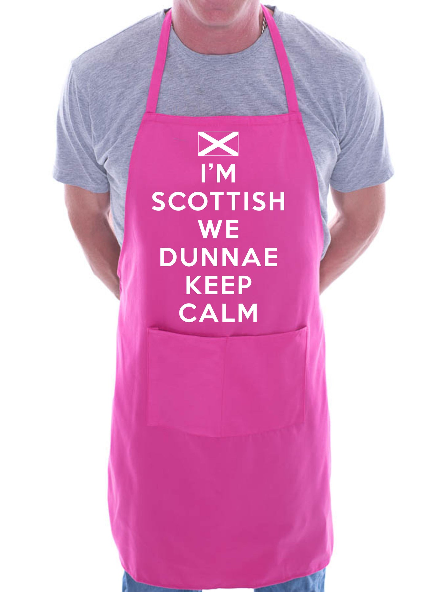 I'm Scottish We Don't Keep Calm Funny Gift BBQ Apron