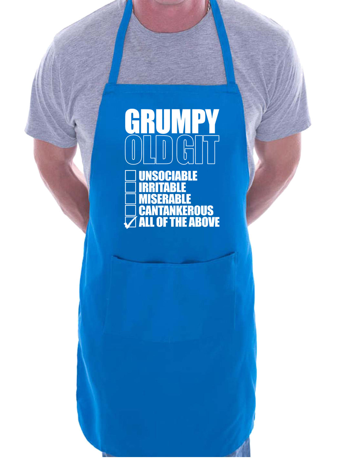 Grumpy Git Checklist Birthday Funny Gift BBQ Apron