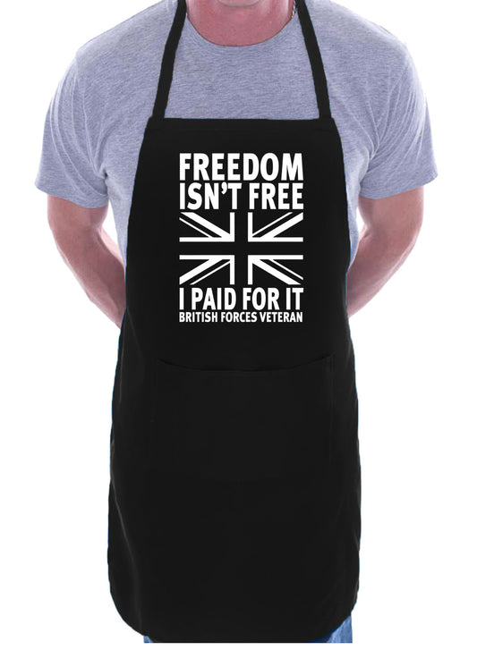 Freedom Isn't Free Armed Forces Army Navy Gift Novelty Cooking BBQ Apron