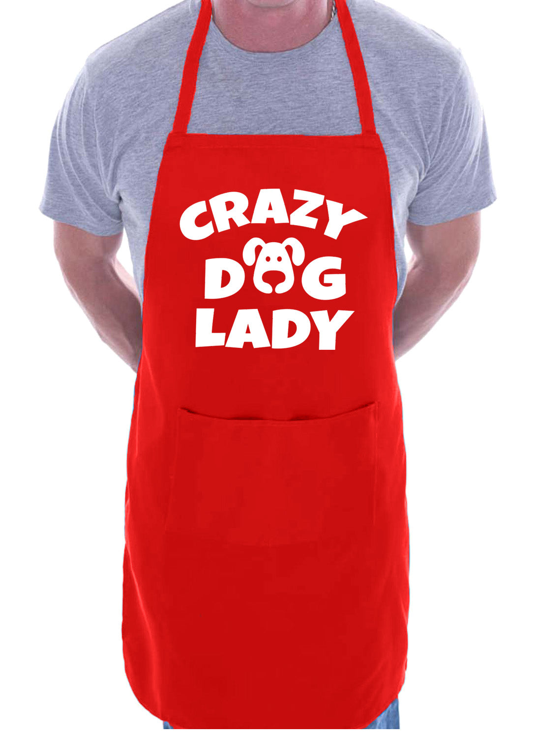 Crazy Dog Lady Dog Lovers Present Funny Gift Novelty Cooking BBQ Apron