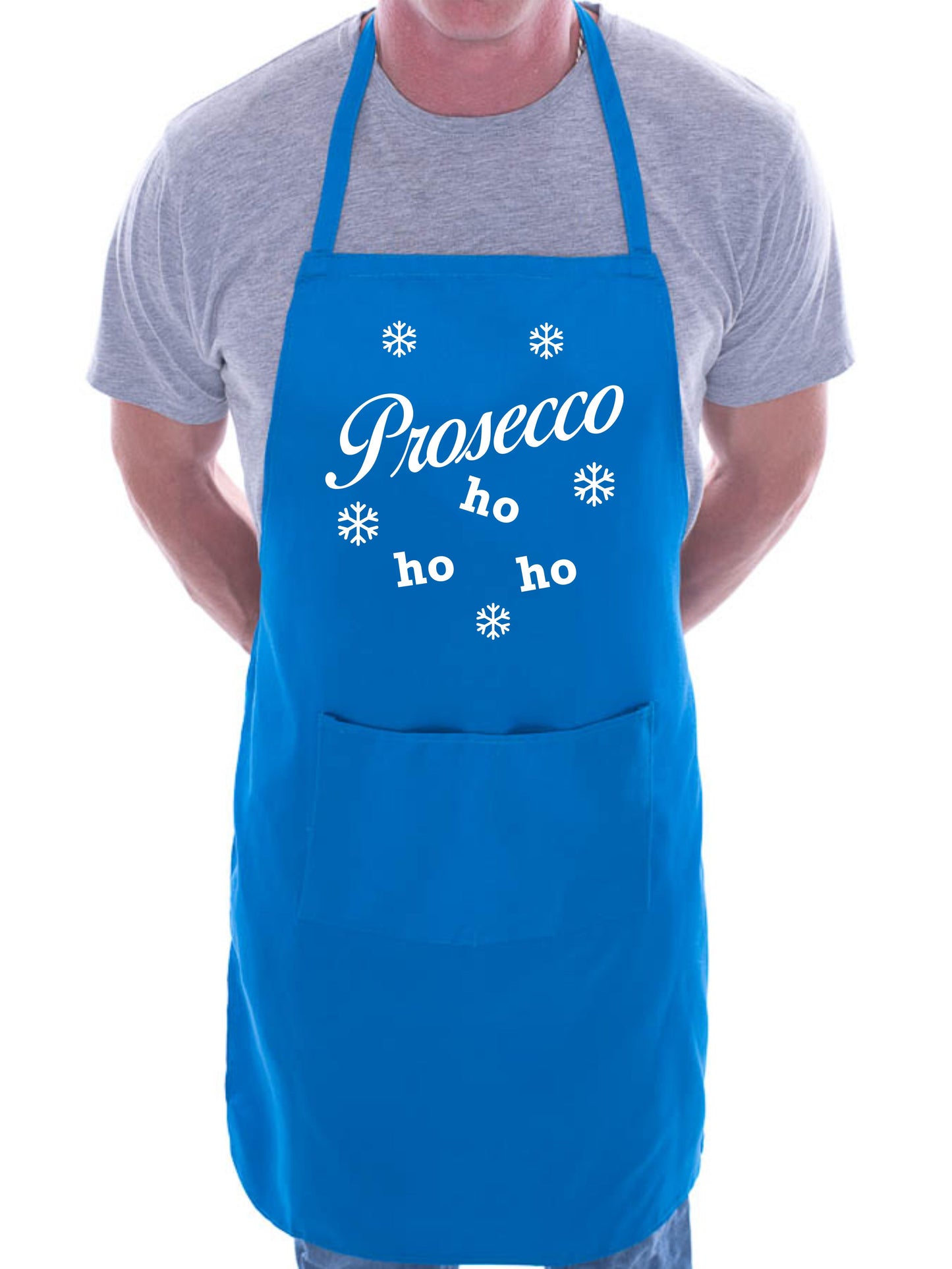 Prosecco Ho Ho Ho Christmas Funny Chef Cook BBQ Novelty Cooking Apron