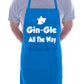 Gin-gle Christmas Xmas Chef Cook Funny Slogan BBQ Novelty Cooking Apron