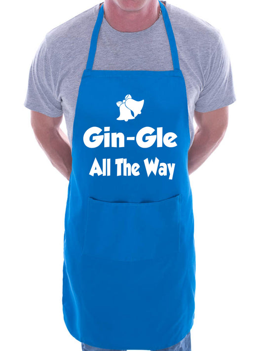 Gin-gle Christmas Xmas Chef Cook Funny Slogan BBQ Novelty Cooking Apron