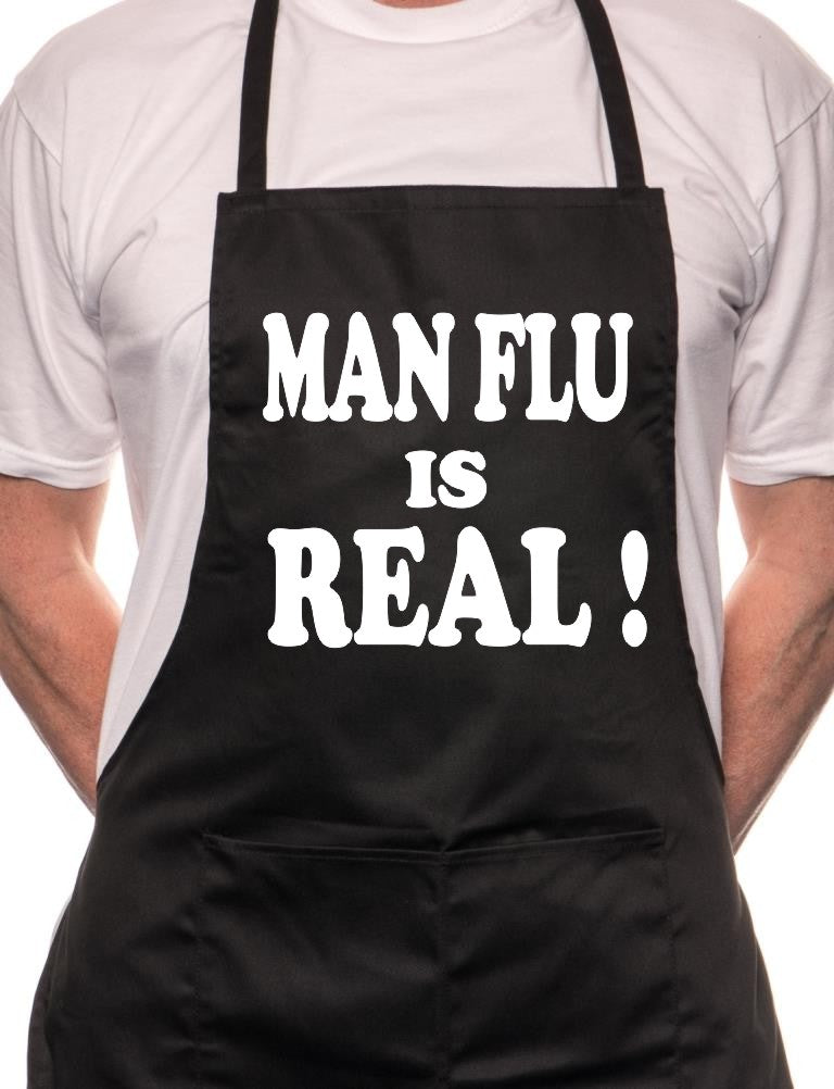 Man Flu Is Real BBQ Funny Apron