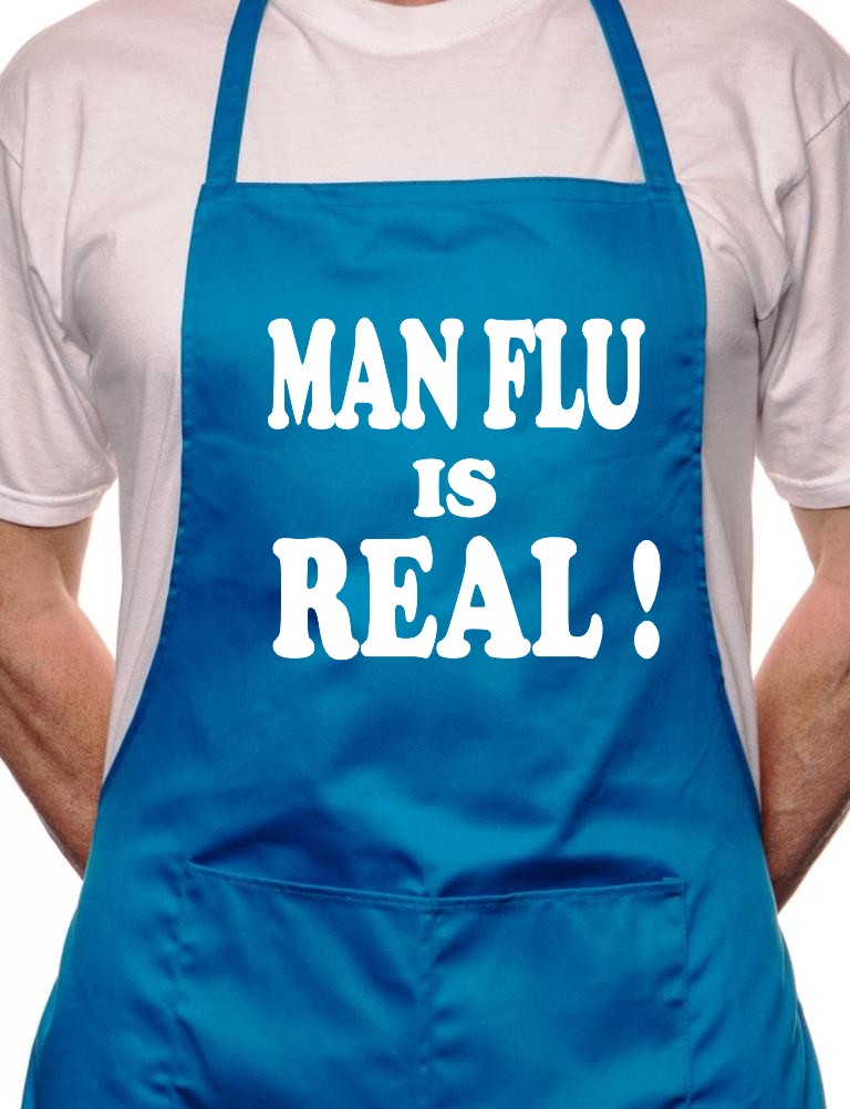 Man Flu Is Real BBQ Funny Apron