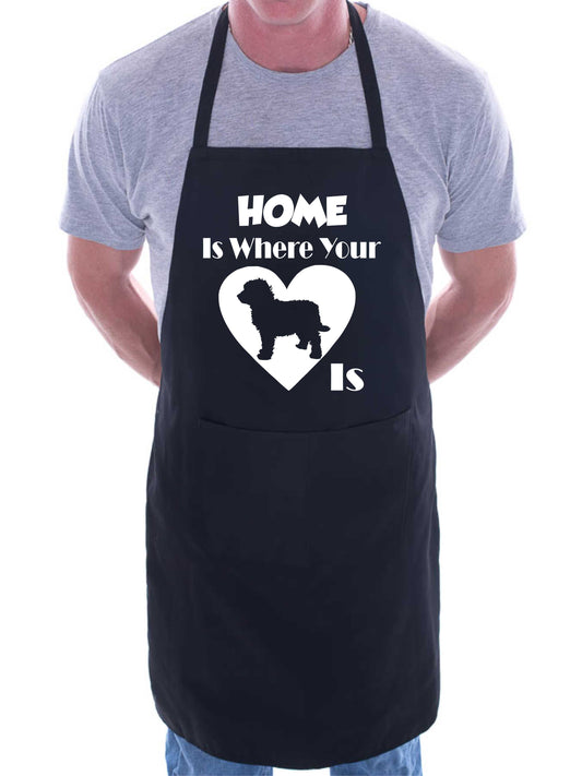Home Is Where Your Cockapoo Is Funny Dog Lover Gift BBQ Apron