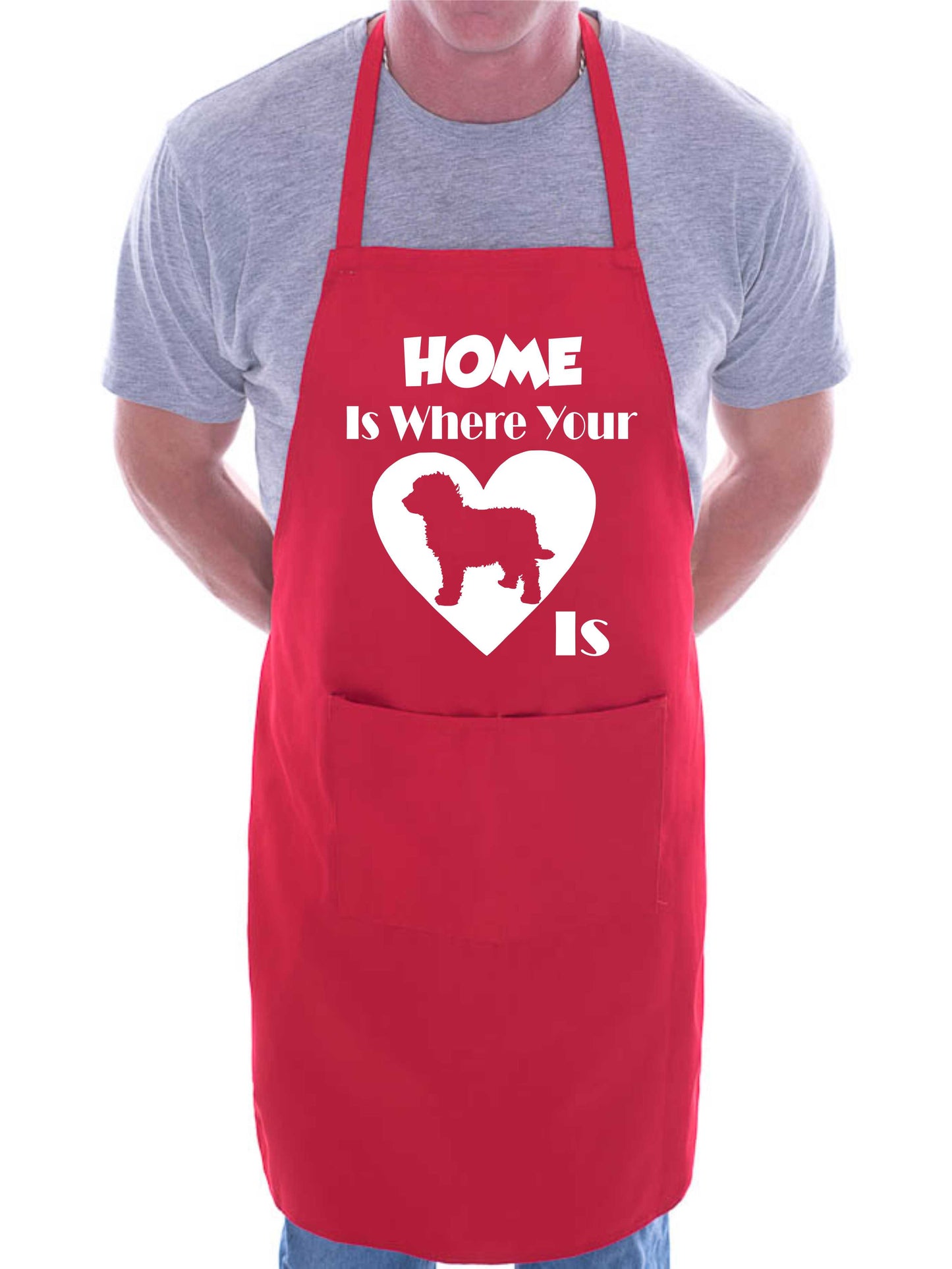 Home Is Where Your Cockapoo Is Funny Dog Lover Gift BBQ Apron