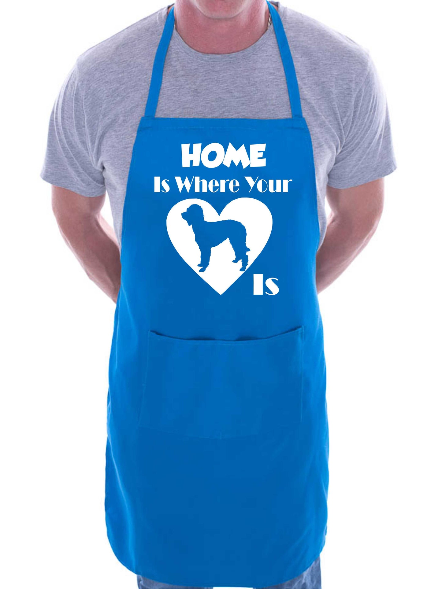 Home Is Where Your Labradoodle Is Funny Dog Lover BBQ Apron