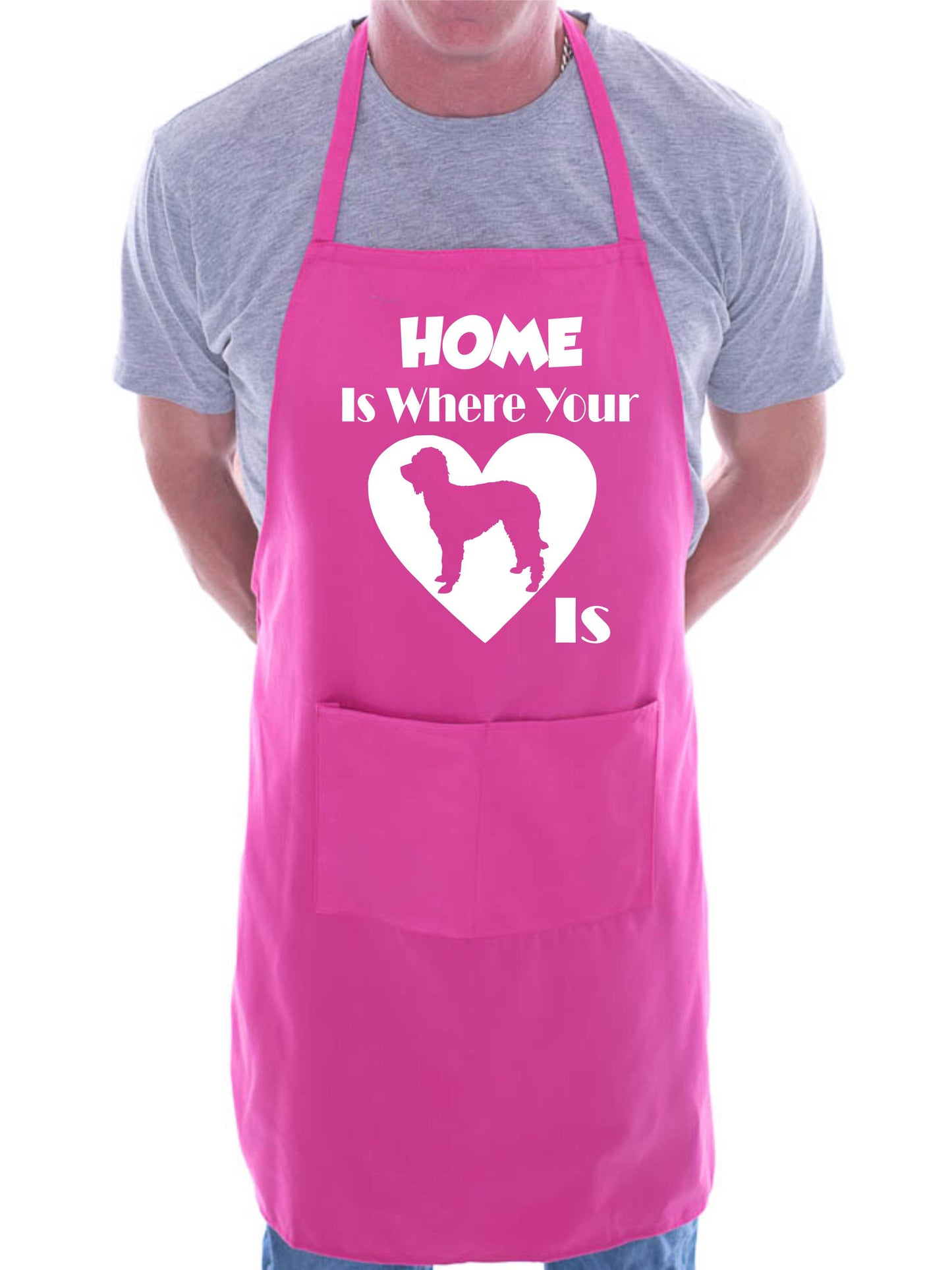 Home Is Where Your Labradoodle Is Funny Dog Lover BBQ Apron