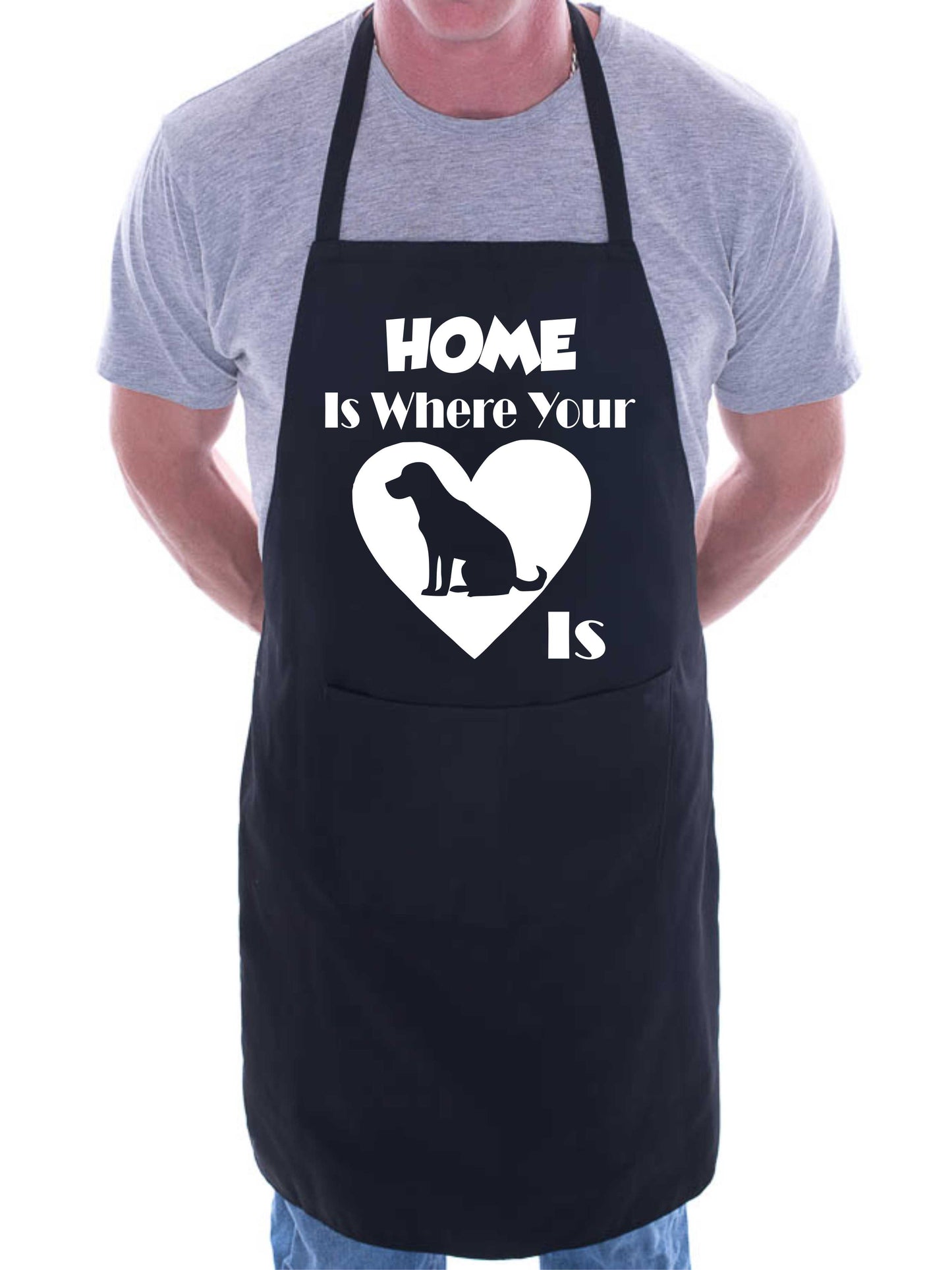 Home Is Where Your Labrador Is Funny Dog Lover Gift Novelty Cooking BBQ Apron