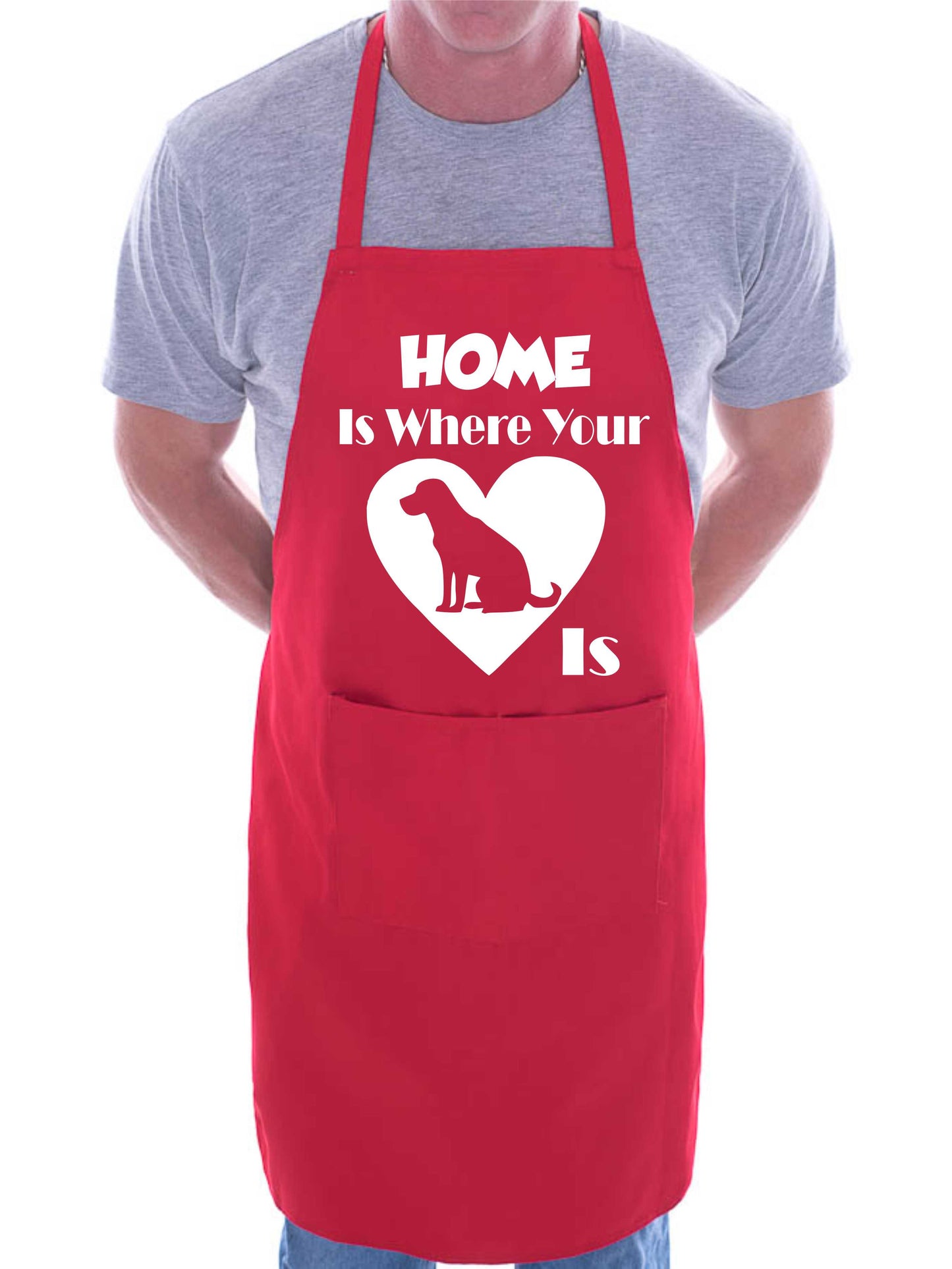 Home Is Where Your Labrador Is Funny Dog Lover Gift Novelty Cooking BBQ Apron