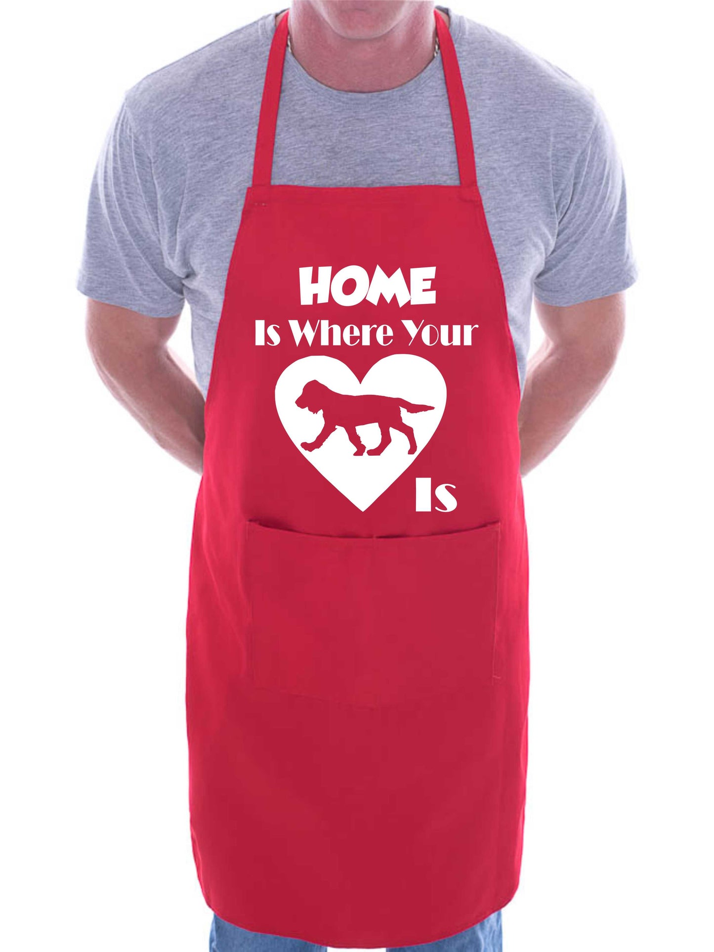 Home Is Where Your Sprocker Is Funny Dog Lover Gift BBQ Apron