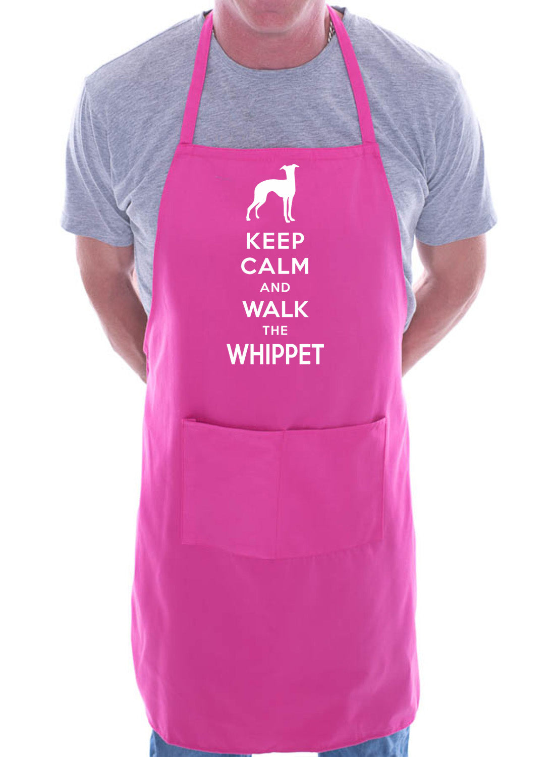 Keep Calm & Walk The Whippet Funny Dog Lover Gift BBQ Apron